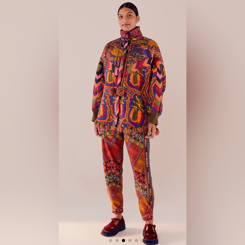 Farm Rio Tapestry Poncho Jacket